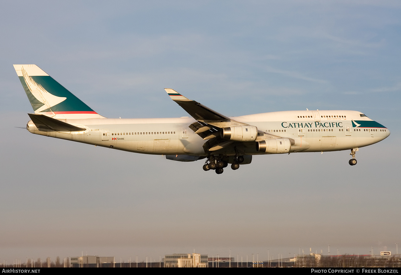 Aircraft Photo of B-HOV | Boeing 747-467 | Cathay Pacific Airways | AirHistory.net #345341