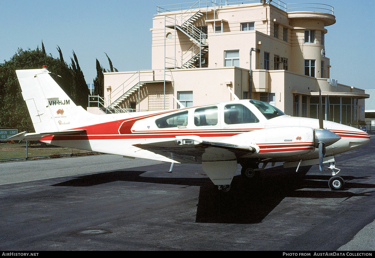 Aircraft Photo of VH-HJM | Beech B55 Baron (95-B55) | JBT - John Bain Transport | AirHistory.net #345358