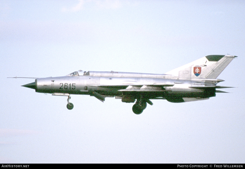 Aircraft Photo of 2615 | Mikoyan-Gurevich MiG-21MA | Slovakia - Air Force | AirHistory.net #345408