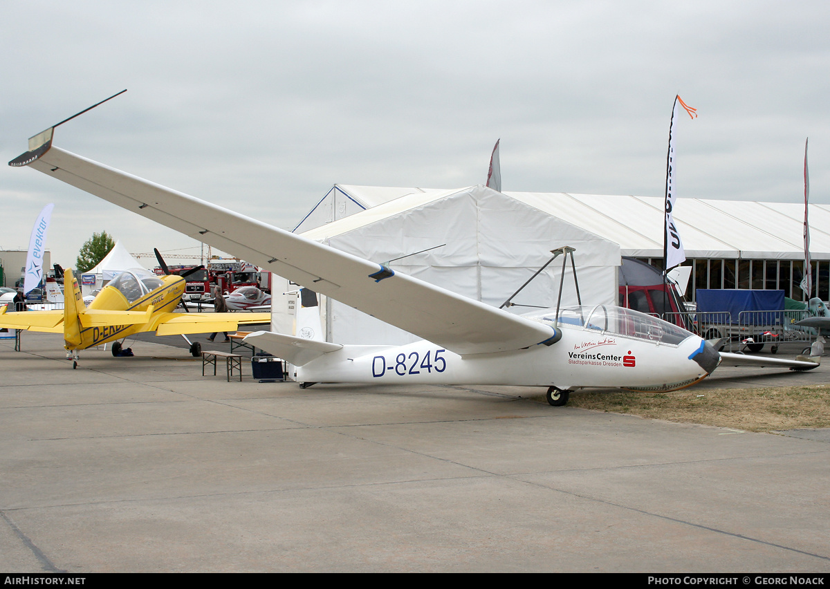 Aircraft Photo of D-8245 | PZL-Bielsko SZD-9BIS Bocian 1E | Aka Flieg | Stadtsparkasse Dresden | AirHistory.net #345426