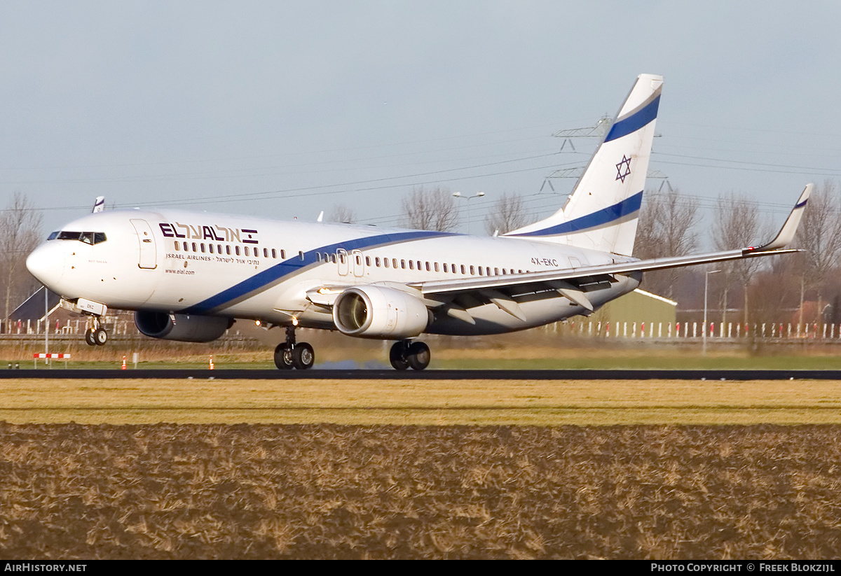 Aircraft Photo of 4X-EKC | Boeing 737-858 | El Al Israel Airlines | AirHistory.net #345478