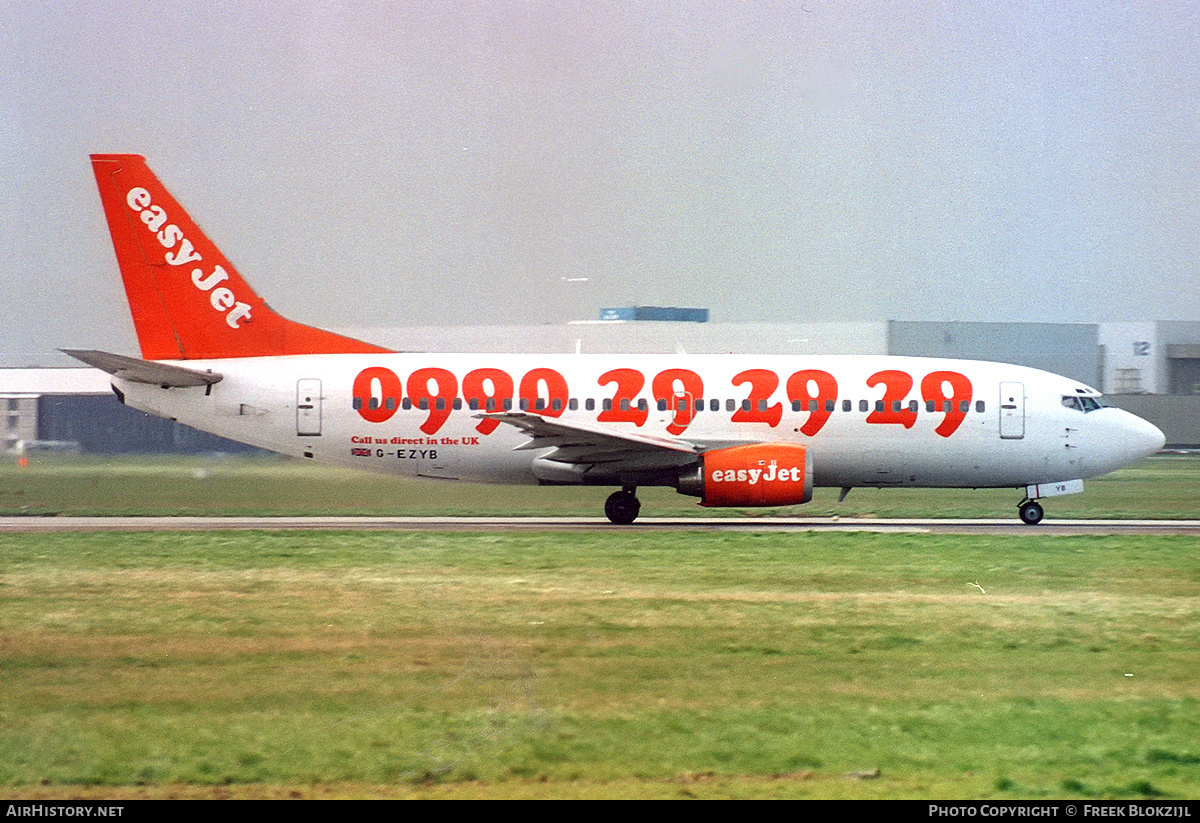 Aircraft Photo of G-EZYB | Boeing 737-3M8 | EasyJet | AirHistory.net #345504