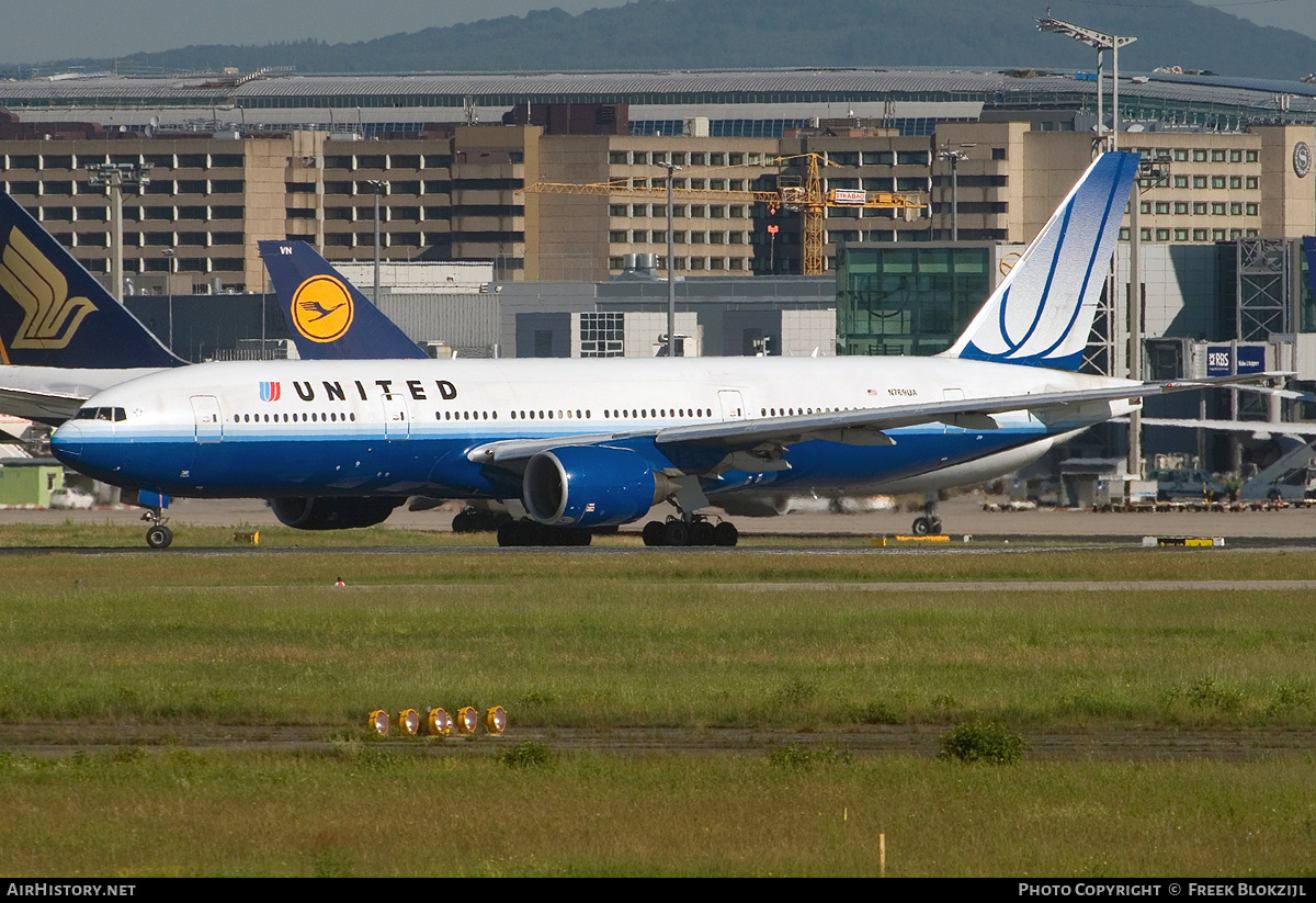 Aircraft Photo of N769UA | Boeing 777-222 | United Airlines | AirHistory.net #345509