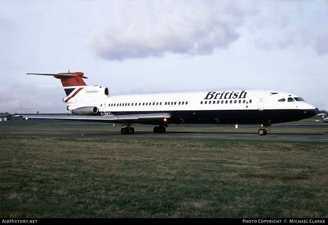 Aircraft Photo of G-AWZI | Hawker Siddeley HS-121 Trident 3B | British Airways | AirHistory.net #345539