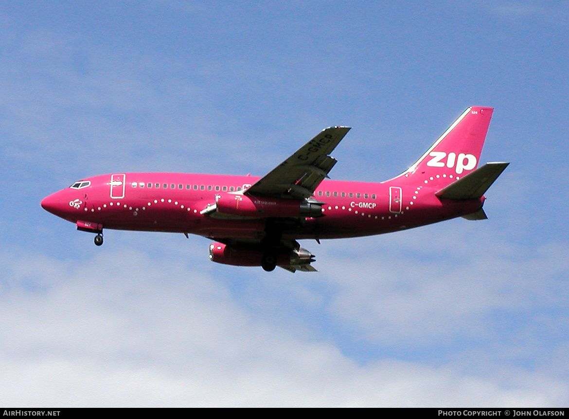 Aircraft Photo of C-GMCP | Boeing 737-217/Adv | Zip Air | AirHistory.net #345558