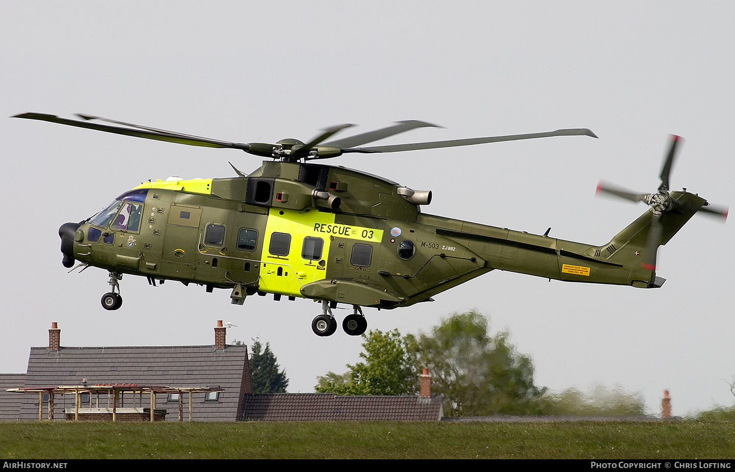 Aircraft Photo of M-503 / ZJ992 | AgustaWestland EH101-512 Merlin Joint Supporter | Denmark - Air Force | AirHistory.net #345563