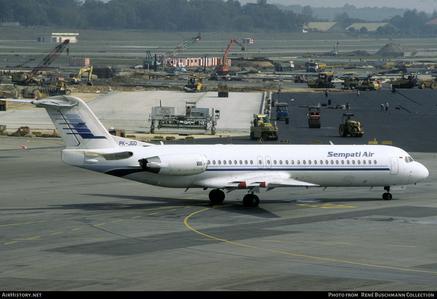 Aircraft Photo of PK-JGD | Fokker 100 (F28-0100) | Sempati Air | AirHistory.net #345578