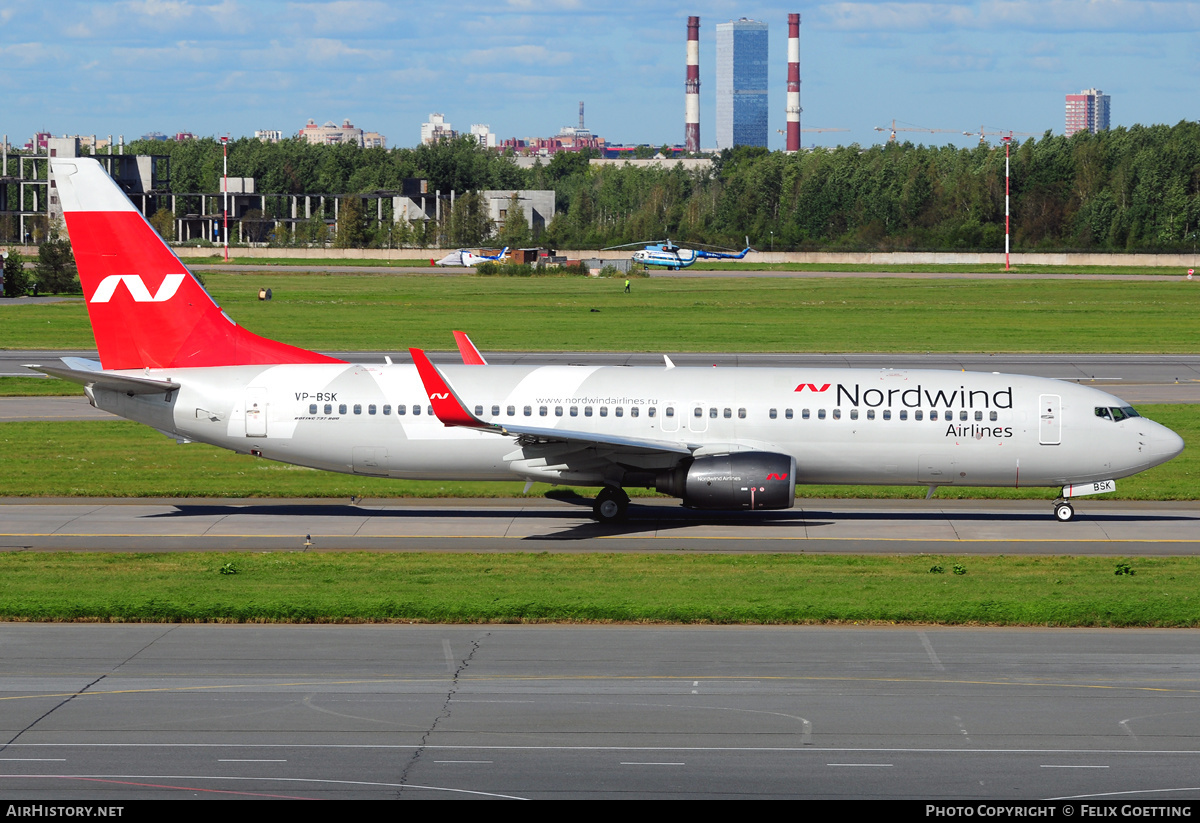 Aircraft Photo of VP-BSK | Boeing 737-82R | Nordwind Airlines | AirHistory.net #345590