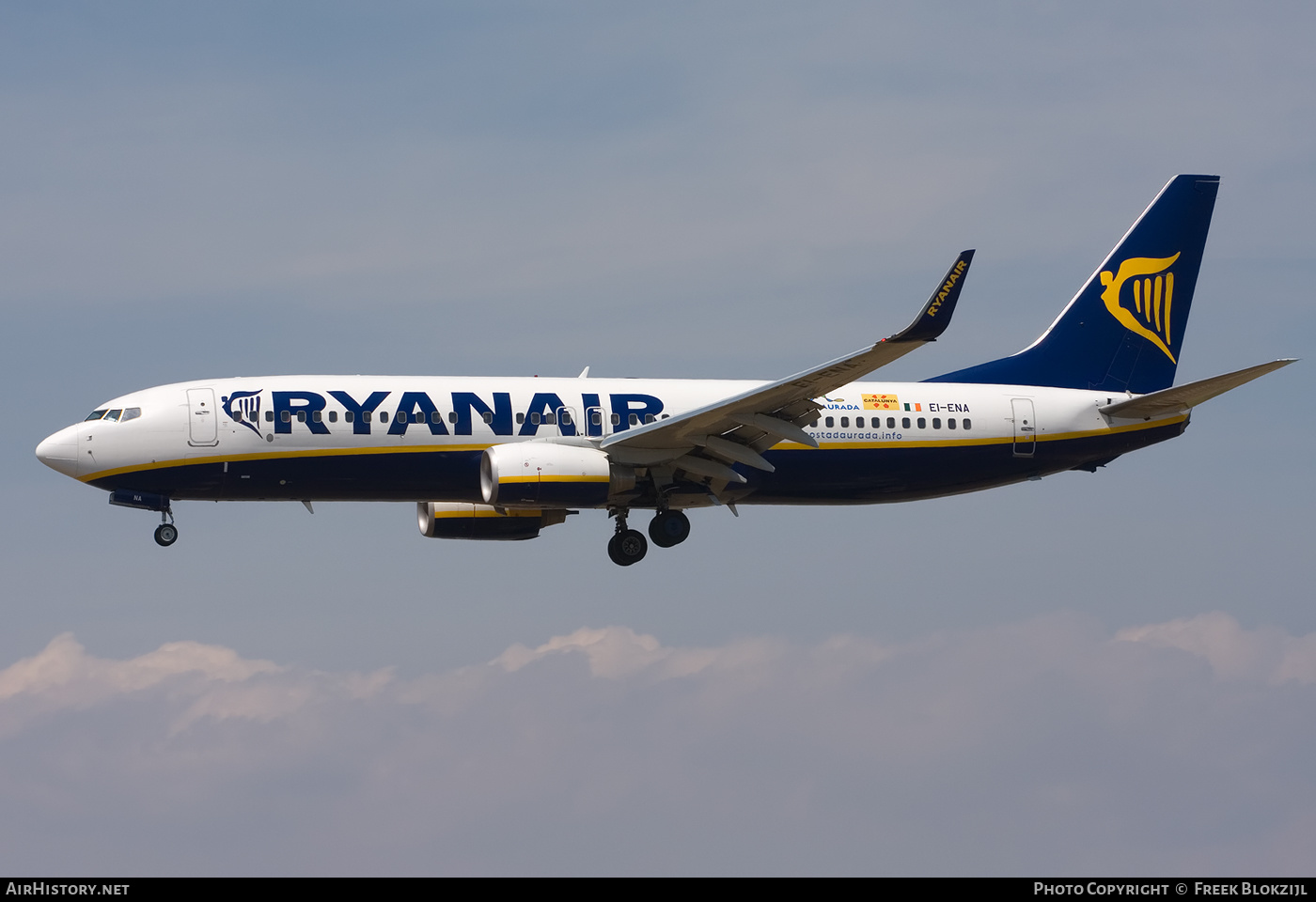 Aircraft Photo of EI-ENA | Boeing 737-8AS | Ryanair | AirHistory.net #345596