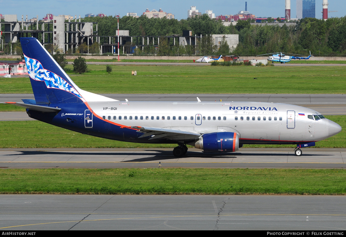 Aircraft Photo of VP-BQI | Boeing 737-5Y0 | Nordavia - Regional Airlines | AirHistory.net #345613