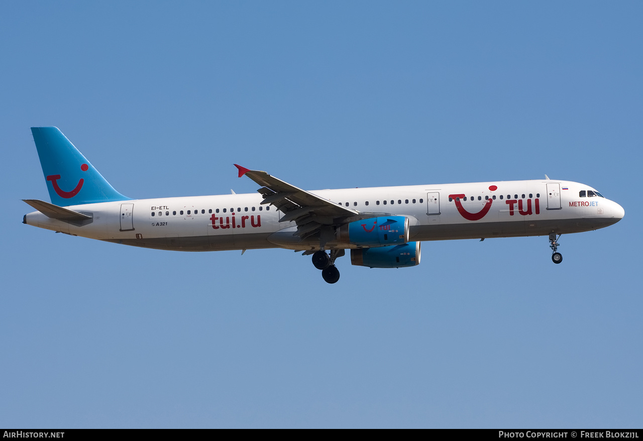 Aircraft Photo of EI-ETL | Airbus A321-231 | TUI | AirHistory.net #345614