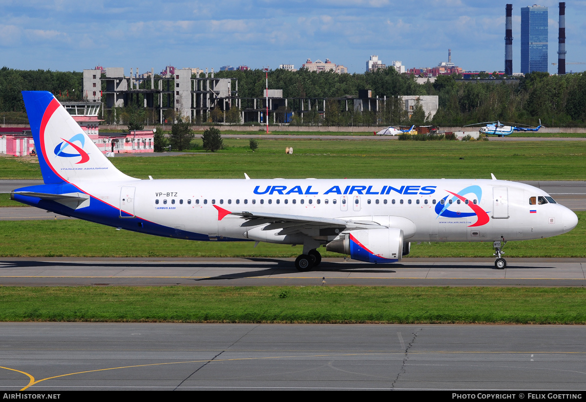 Aircraft Photo of VP-BTZ | Airbus A320-214 | Ural Airlines | AirHistory.net #345629