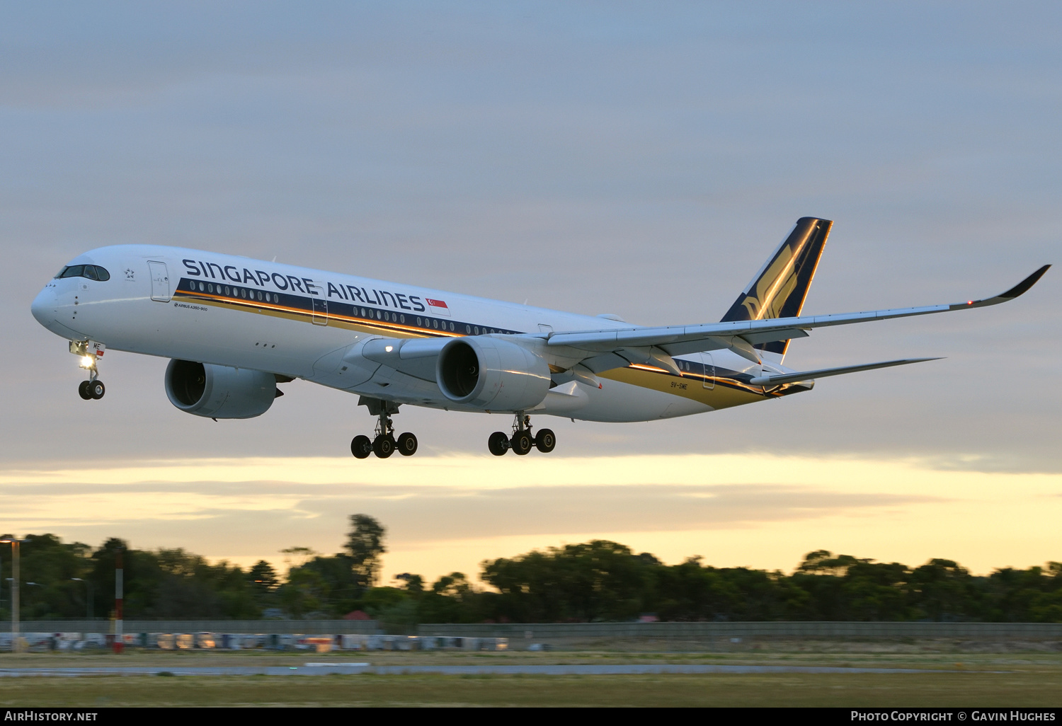 Aircraft Photo of 9V-SME | Airbus A350-941 | Singapore Airlines | AirHistory.net #345685