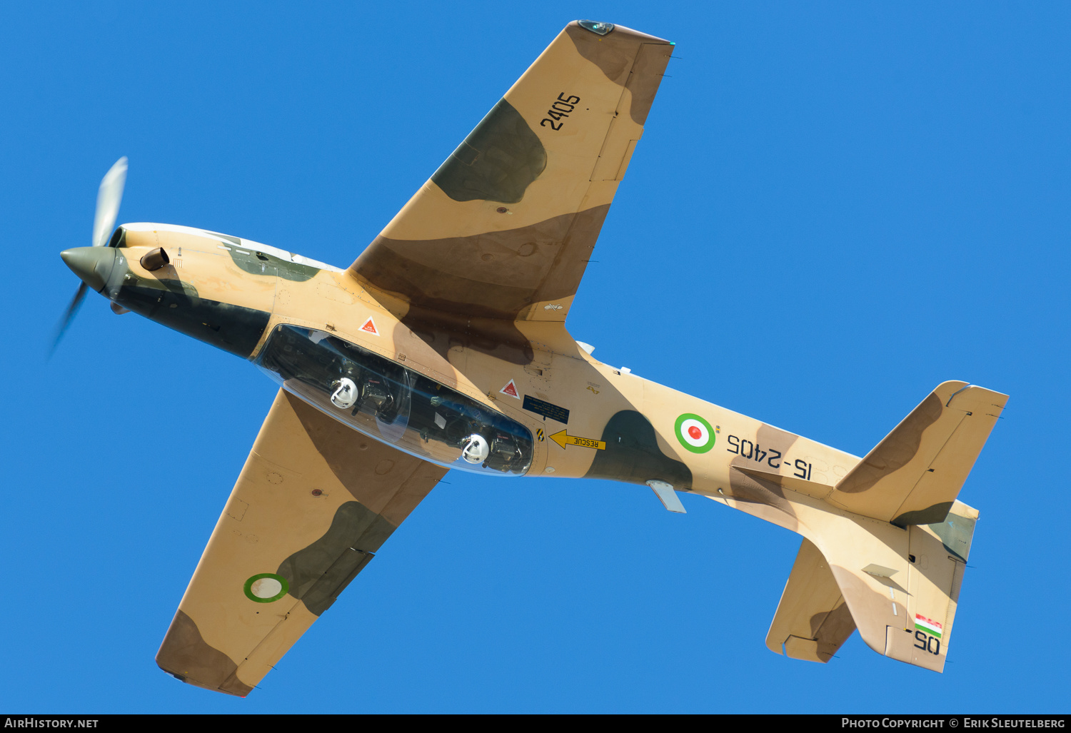 Aircraft Photo of 15-2405 | Embraer EMB-312 Tucano | Iran - Revolutionary Guard Air Force | AirHistory.net #345738