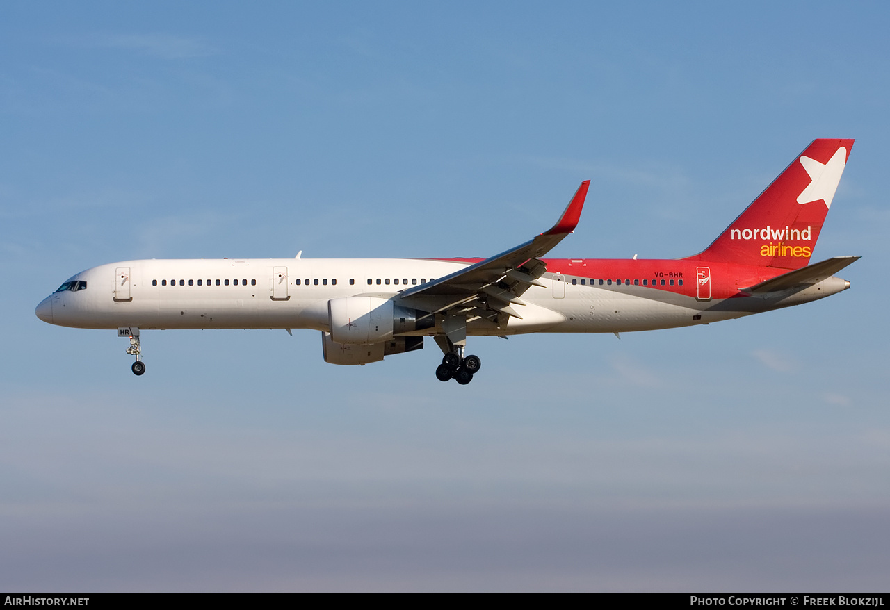 Aircraft Photo of VQ-BHR | Boeing 757-2Q8 | Nordwind Airlines | AirHistory.net #345755