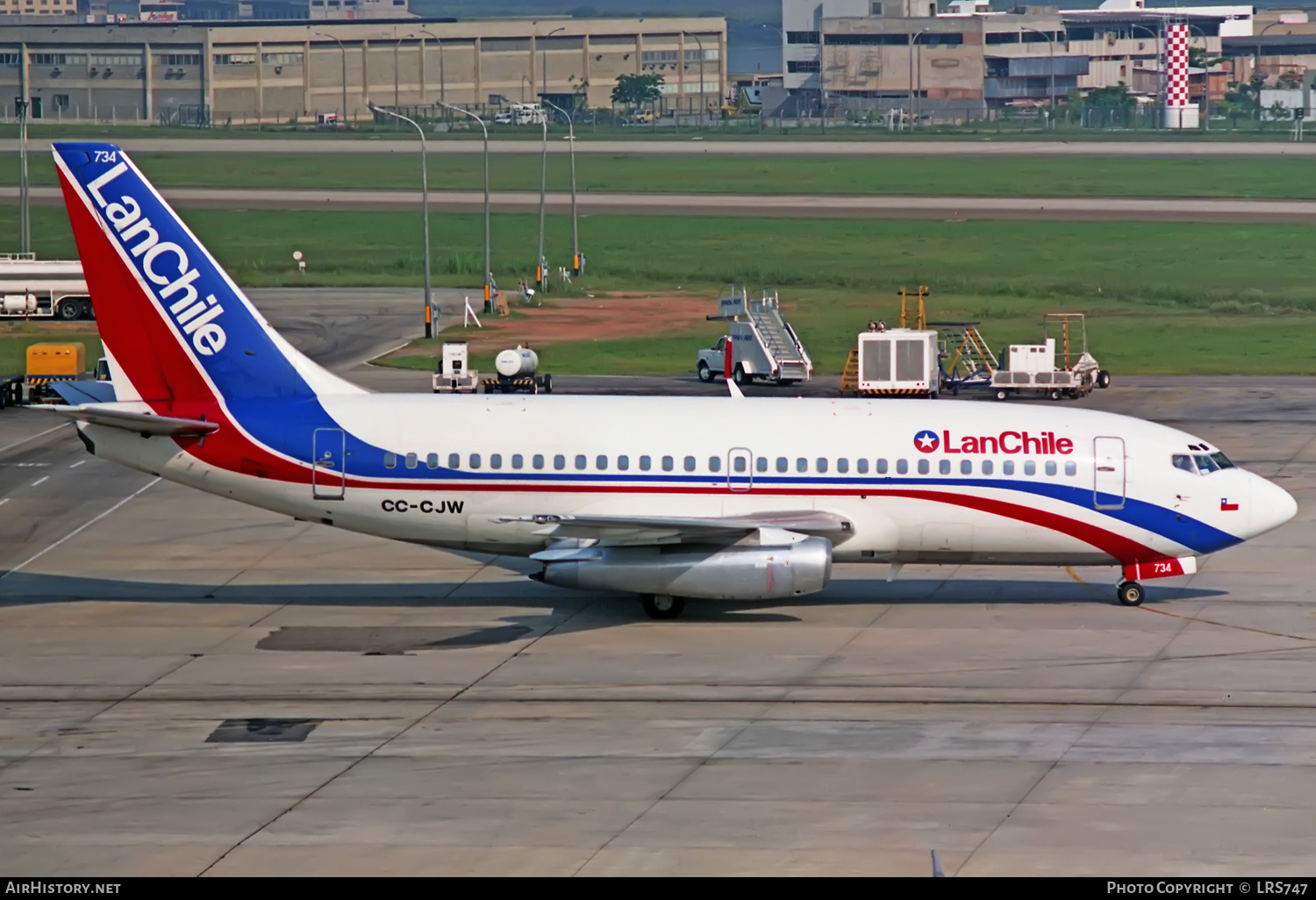 Aircraft Photo of CC-CJW | Boeing 737-2T5/Adv | LAN Chile - Línea Aérea Nacional | AirHistory.net #345777