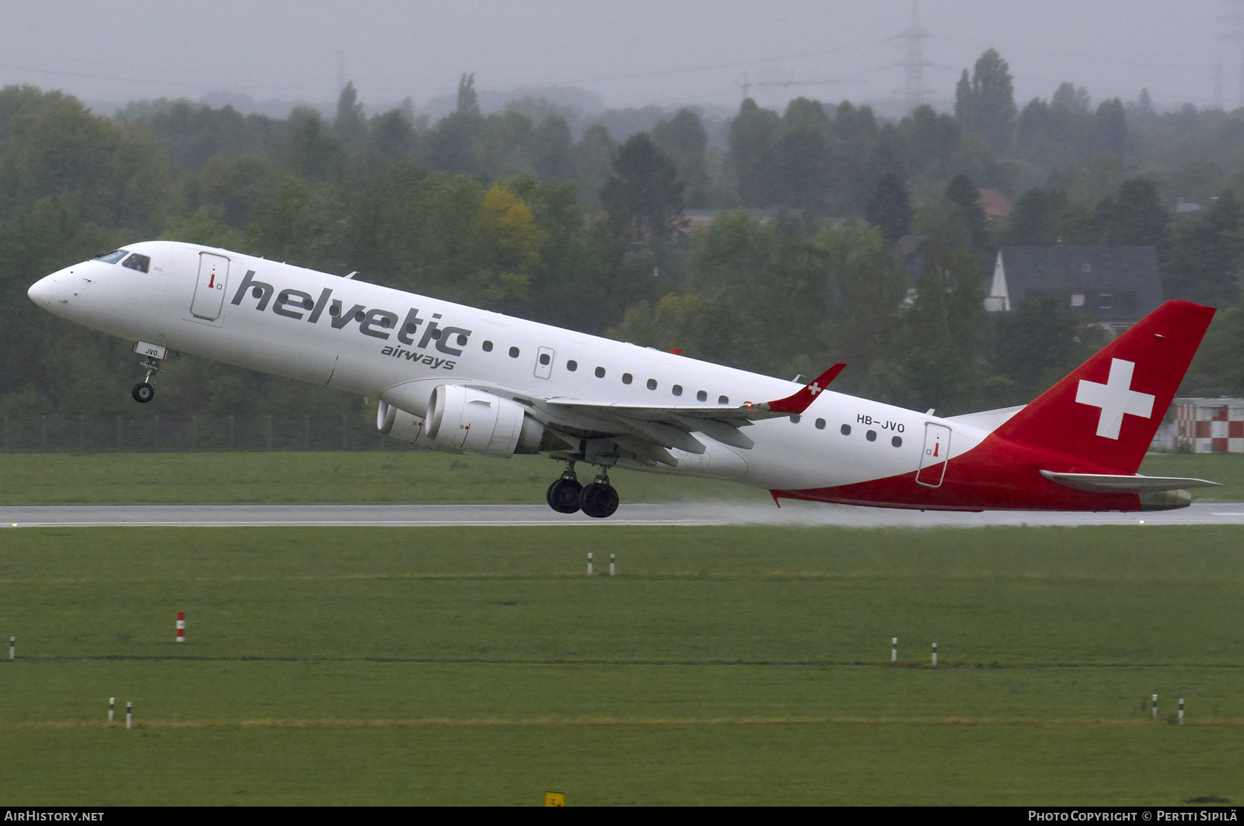 Aircraft Photo of HB-JVO | Embraer 190LR (ERJ-190-100LR) | Helvetic Airways | AirHistory.net #345812