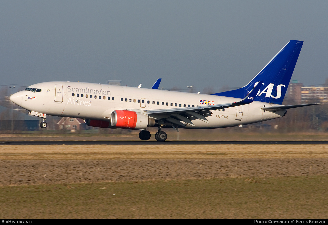 Aircraft Photo of LN-TUK | Boeing 737-705 | Scandinavian Airlines - SAS | AirHistory.net #345818