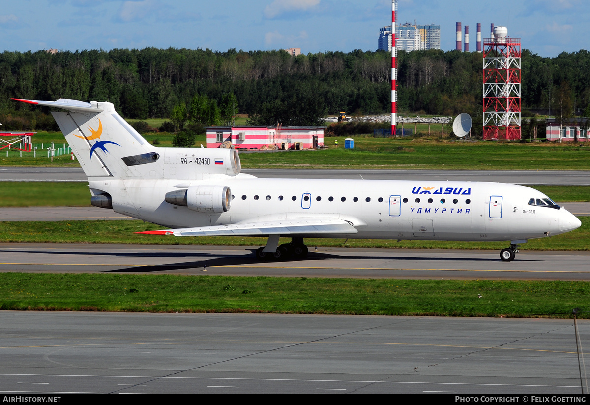 Aircraft Photo of RA-42450 | Yakovlev Yak-42D | Izhavia - Udmurtiya | AirHistory.net #345867