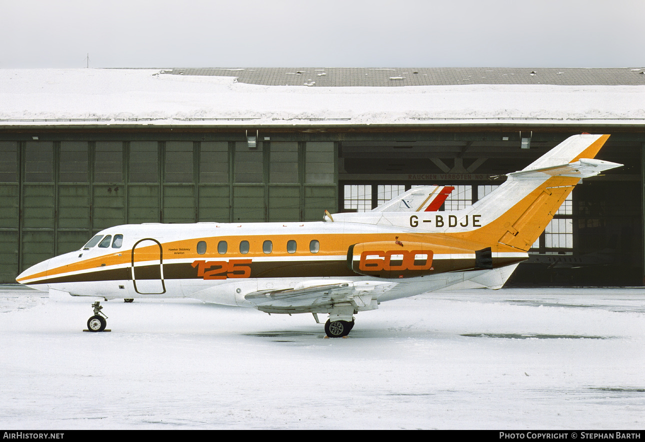 Aircraft Photo of G-BDJE | Hawker Siddeley HS-125-600B | AirHistory.net #345918