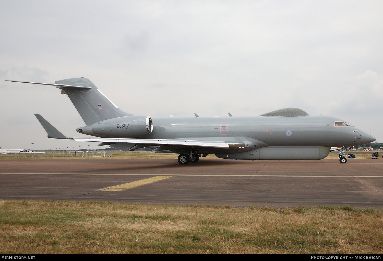 Aircraft Photo of ZJ692 | Bombardier Sentinel R.1 (BD-700-1A10) | UK - Air Force | AirHistory.net #345921