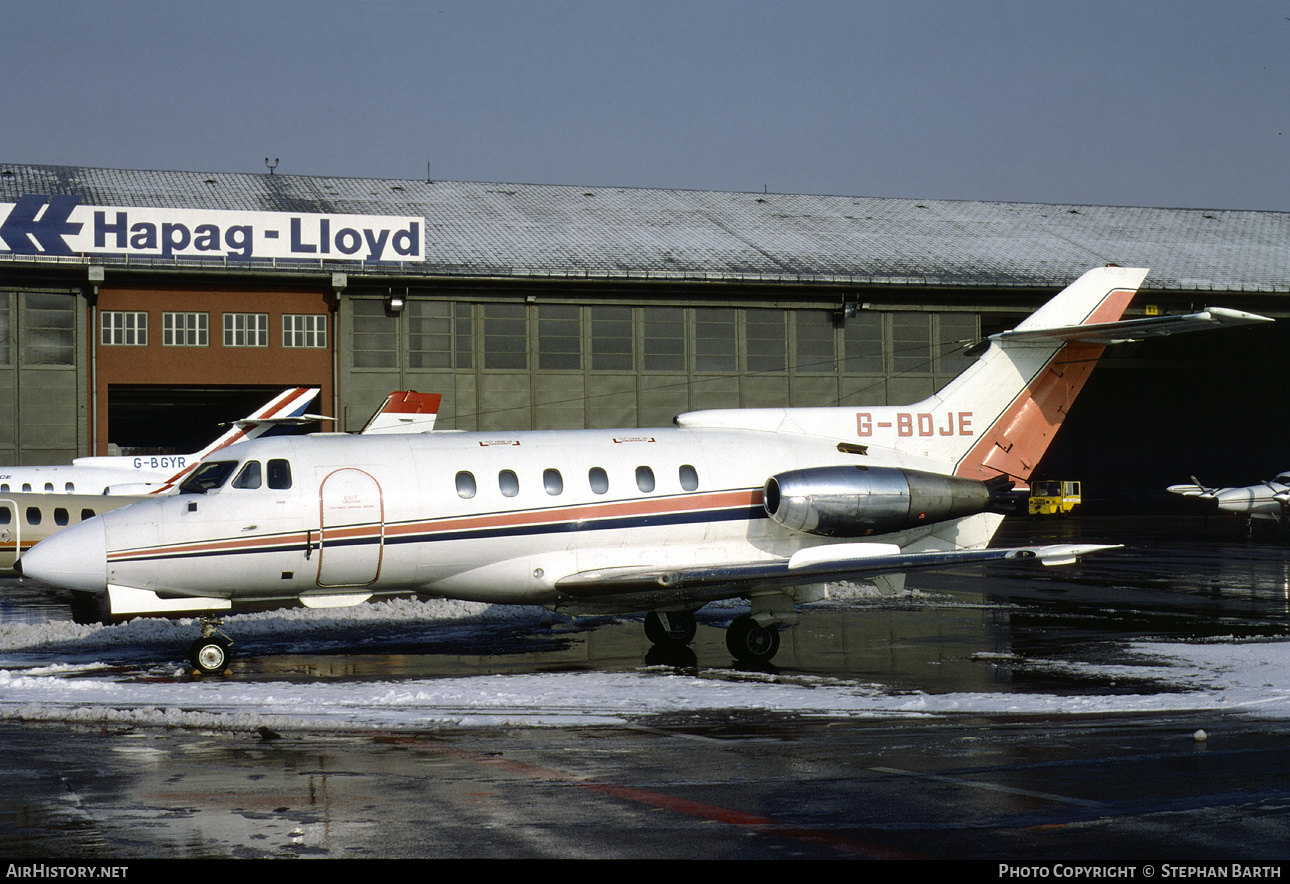 Aircraft Photo of G-BDJE | Hawker Siddeley HS-125-600B | AirHistory.net #345923