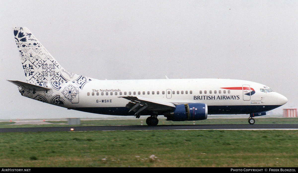 Aircraft Photo of G-MSKE | Boeing 737-5L9 | British Airways | AirHistory.net #345931