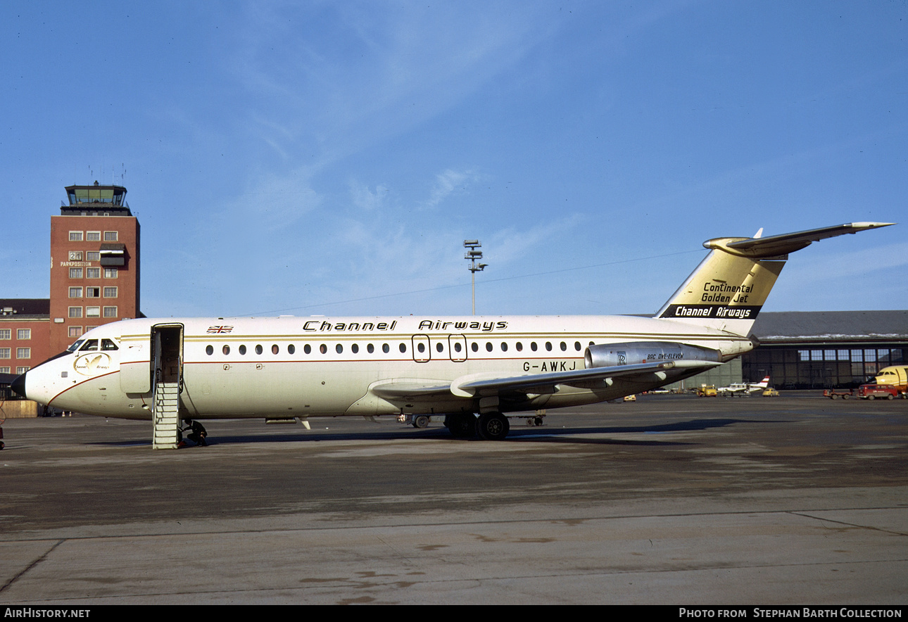 Aircraft Photo of G-AWKJ | BAC 111-408EF One-Eleven | Channel Airways | AirHistory.net #345972