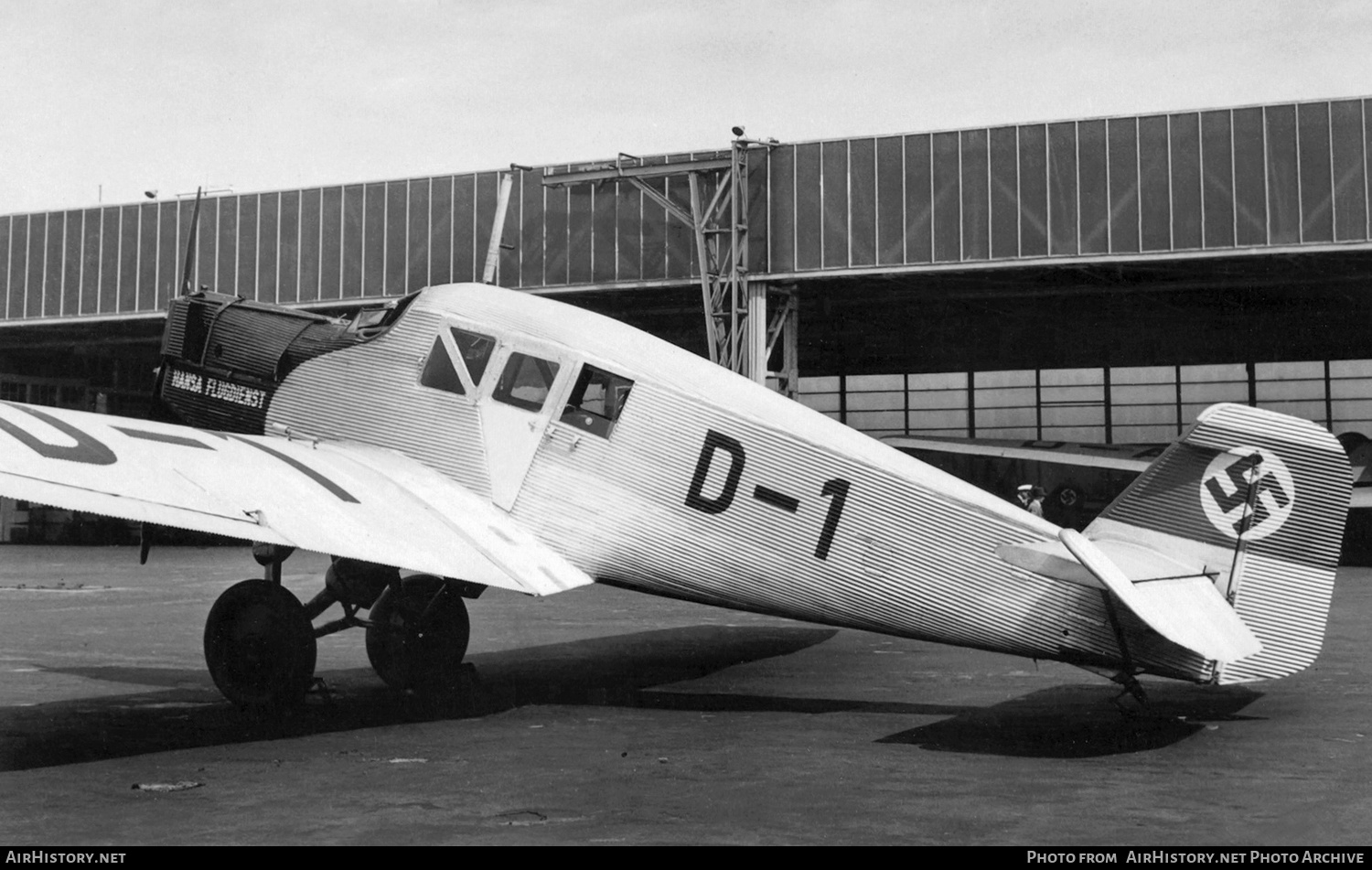 Aircraft Photo of D-1 | Junkers F 13bi | Hansa Flugdienst | AirHistory.net #345980