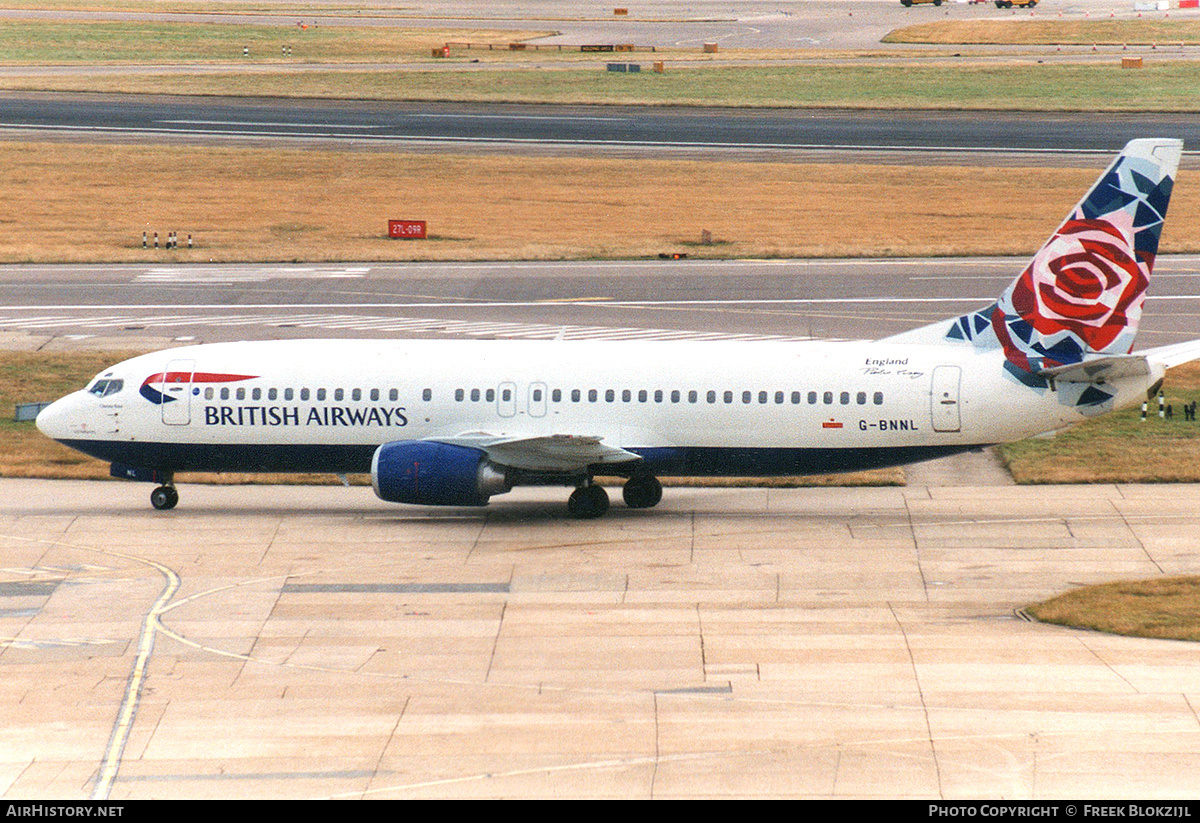 Aircraft Photo of G-BNNL | Boeing 737-4Q8 | British Airways | AirHistory.net #346008