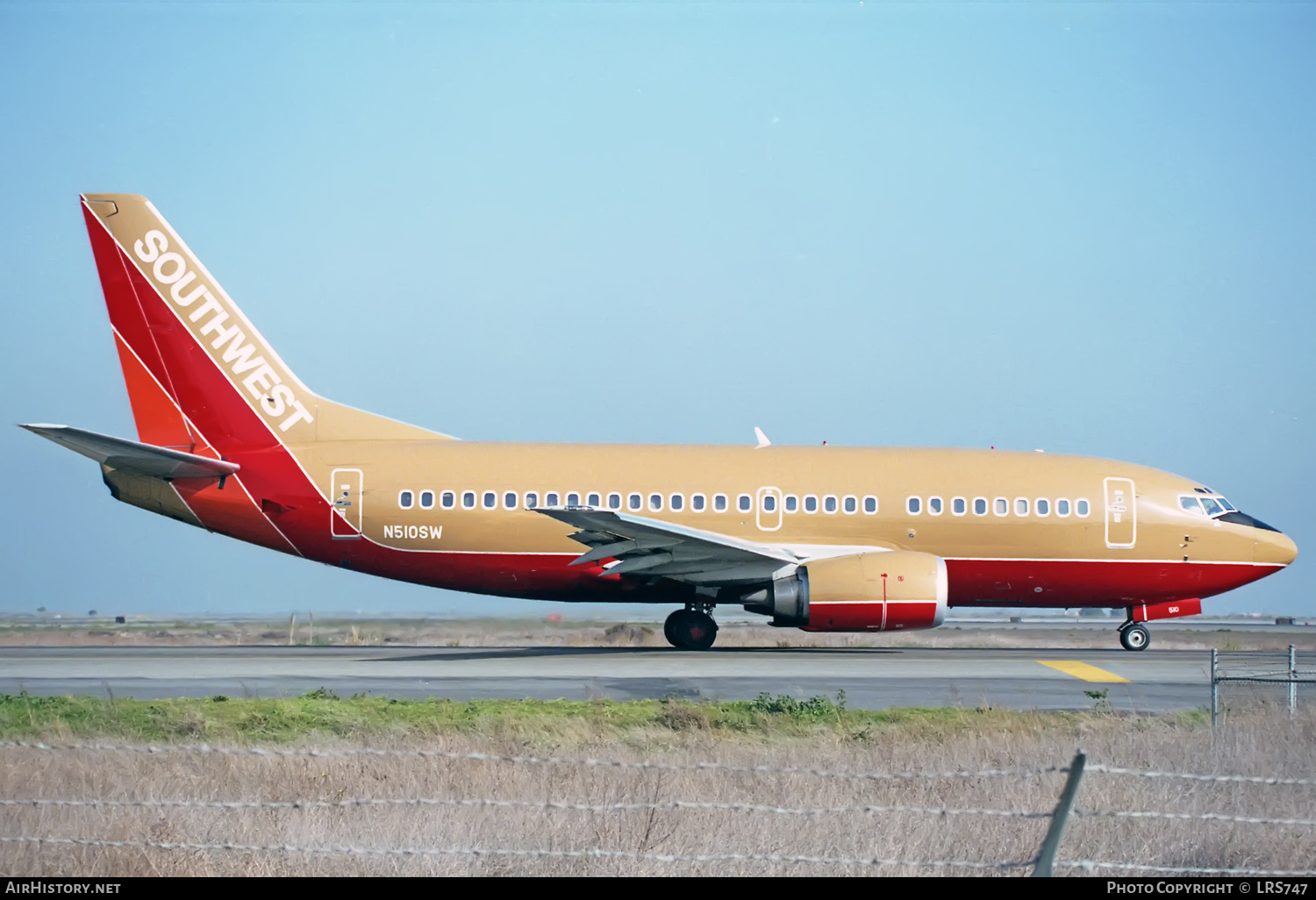 Aircraft Photo of N510SW | Boeing 737-5H4 | Southwest Airlines | AirHistory.net #346009