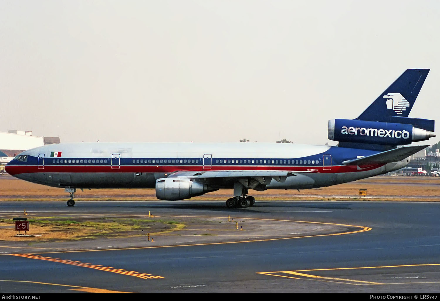 Aircraft Photo of N1003N | McDonnell Douglas DC-10-15 | AeroMéxico | AirHistory.net #346045