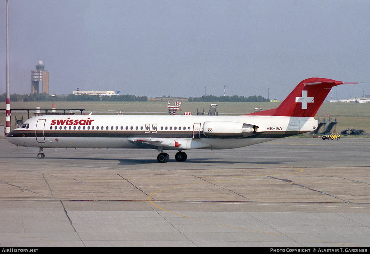 Aircraft Photo of HB-IVA | Fokker 100 (F28-0100) | Swissair | AirHistory.net #346072