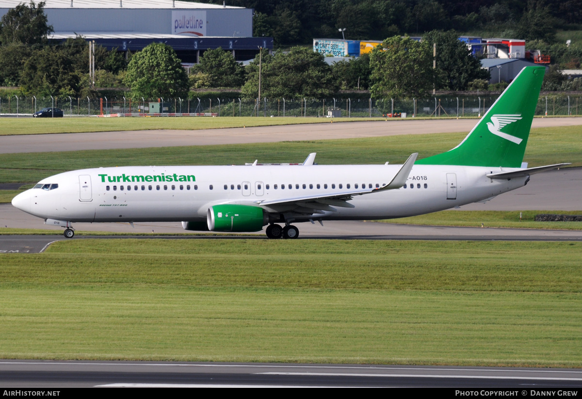 Aircraft Photo of EZ-A018 | Boeing 737-82K | Turkmenistan Airlines | AirHistory.net #346076