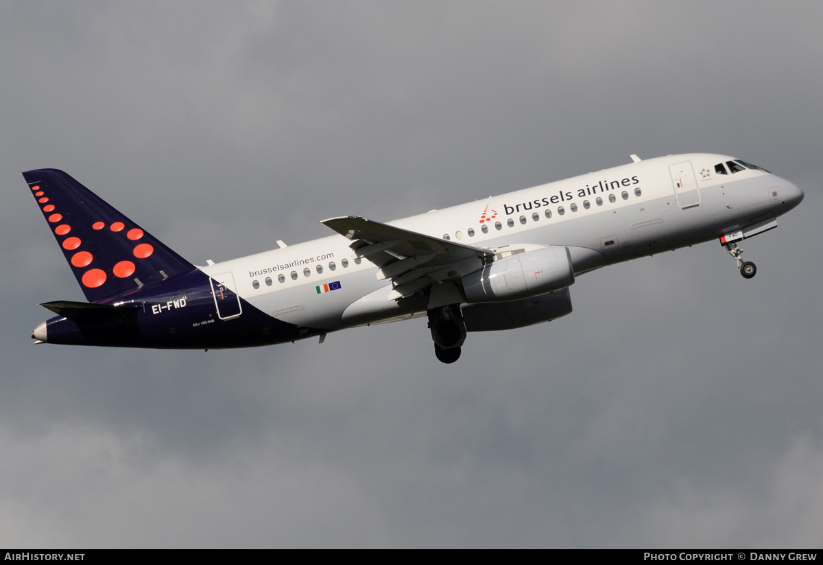 Aircraft Photo of EI-FWD | Sukhoi SSJ-100-95B Superjet 100 (RRJ-95B) | Brussels Airlines | AirHistory.net #346085