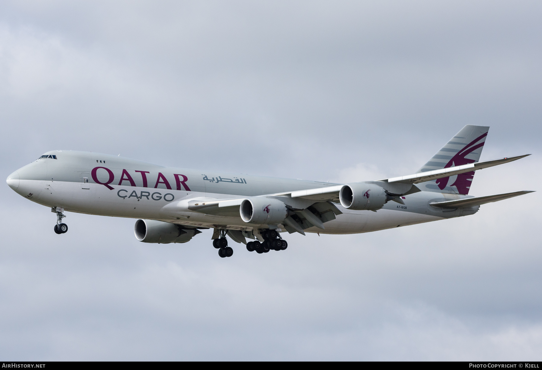 Aircraft Photo of A7-BGB | Boeing 747-8F | Qatar Airways Cargo | AirHistory.net #346093