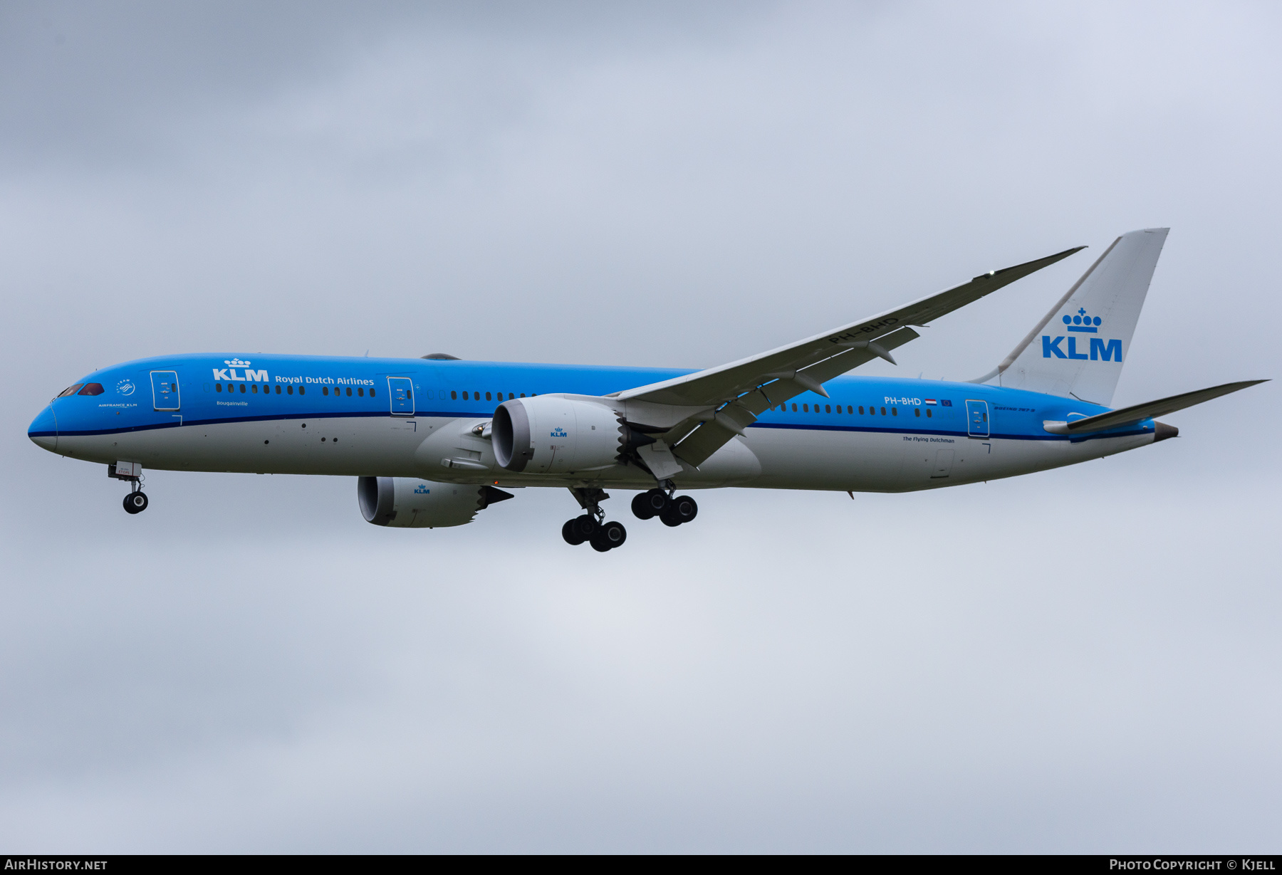 Aircraft Photo of PH-BHD | Boeing 787-9 Dreamliner | KLM - Royal Dutch Airlines | AirHistory.net #346105