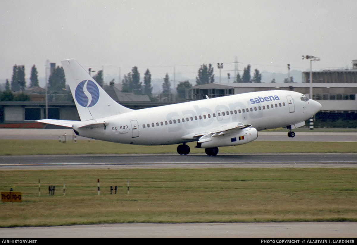 Aircraft Photo of OO-SDO | Boeing 737-229/Adv | Sabena | AirHistory.net #346110