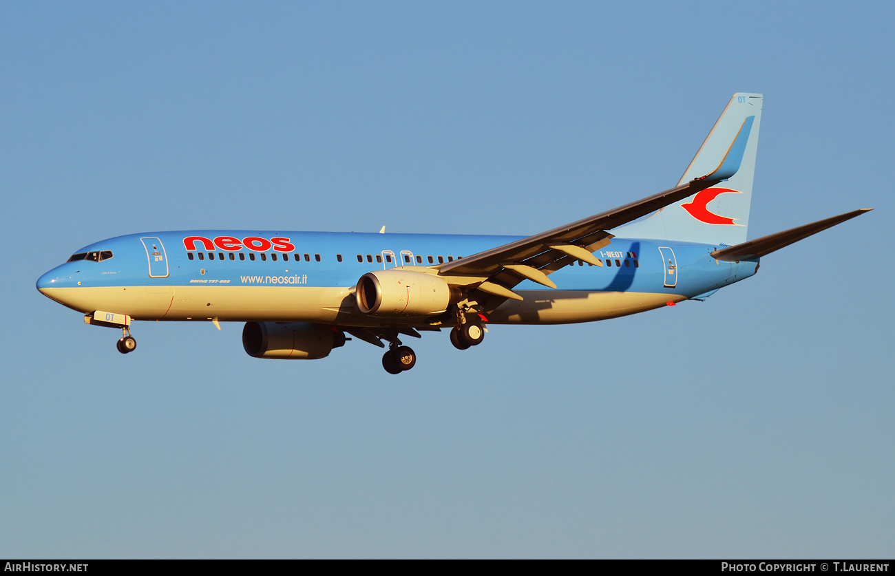 Aircraft Photo of I-NEOT | Boeing 737-86N | Neos | AirHistory.net #346111