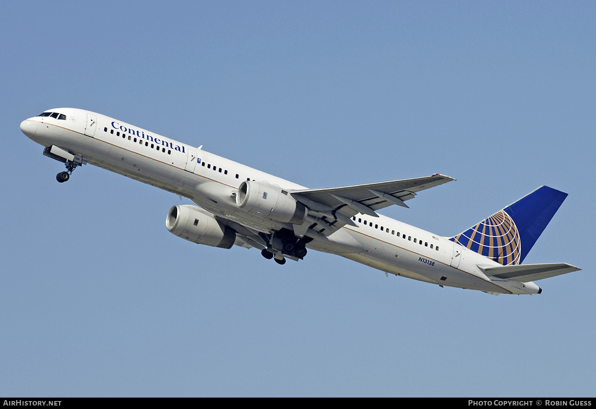 Aircraft Photo of N13138 | Boeing 757-224 | Continental Airlines | AirHistory.net #346116