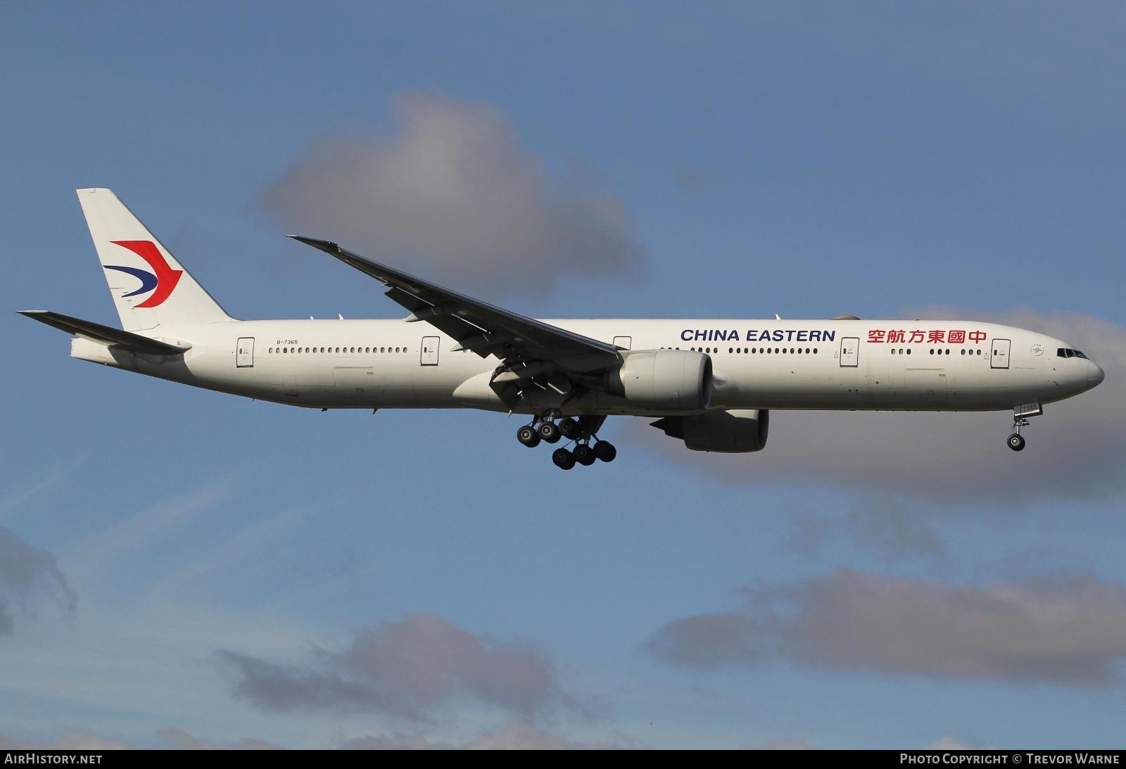 Aircraft Photo of B-7365 | Boeing 777-39P/ER | China Eastern Airlines | AirHistory.net #346144