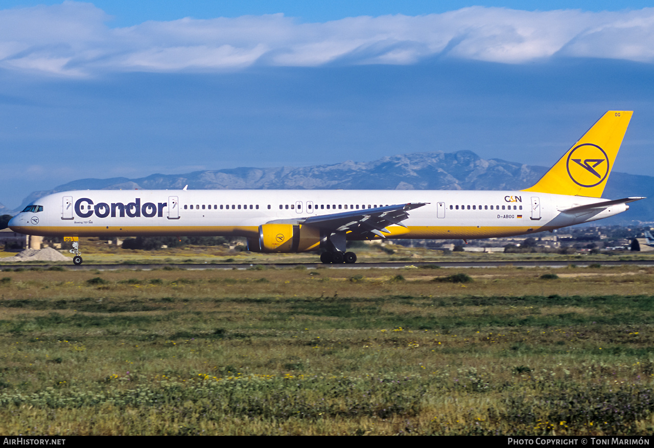 Aircraft Photo of D-ABOG | Boeing 757-330 | Condor Flugdienst | AirHistory.net #346148