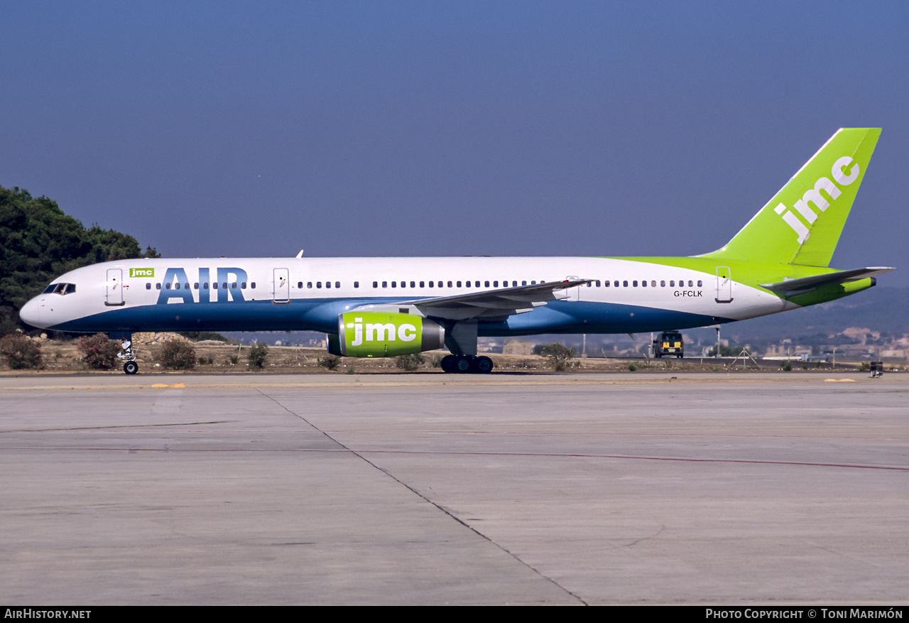 Aircraft Photo of G-FCLK | Boeing 757-2Y0 | JMC Air | AirHistory.net #346149