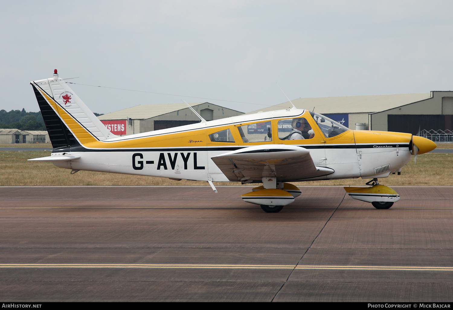 Aircraft Photo of G-AVYL | Piper PA-28-180 Cherokee D | AirHistory.net #346185