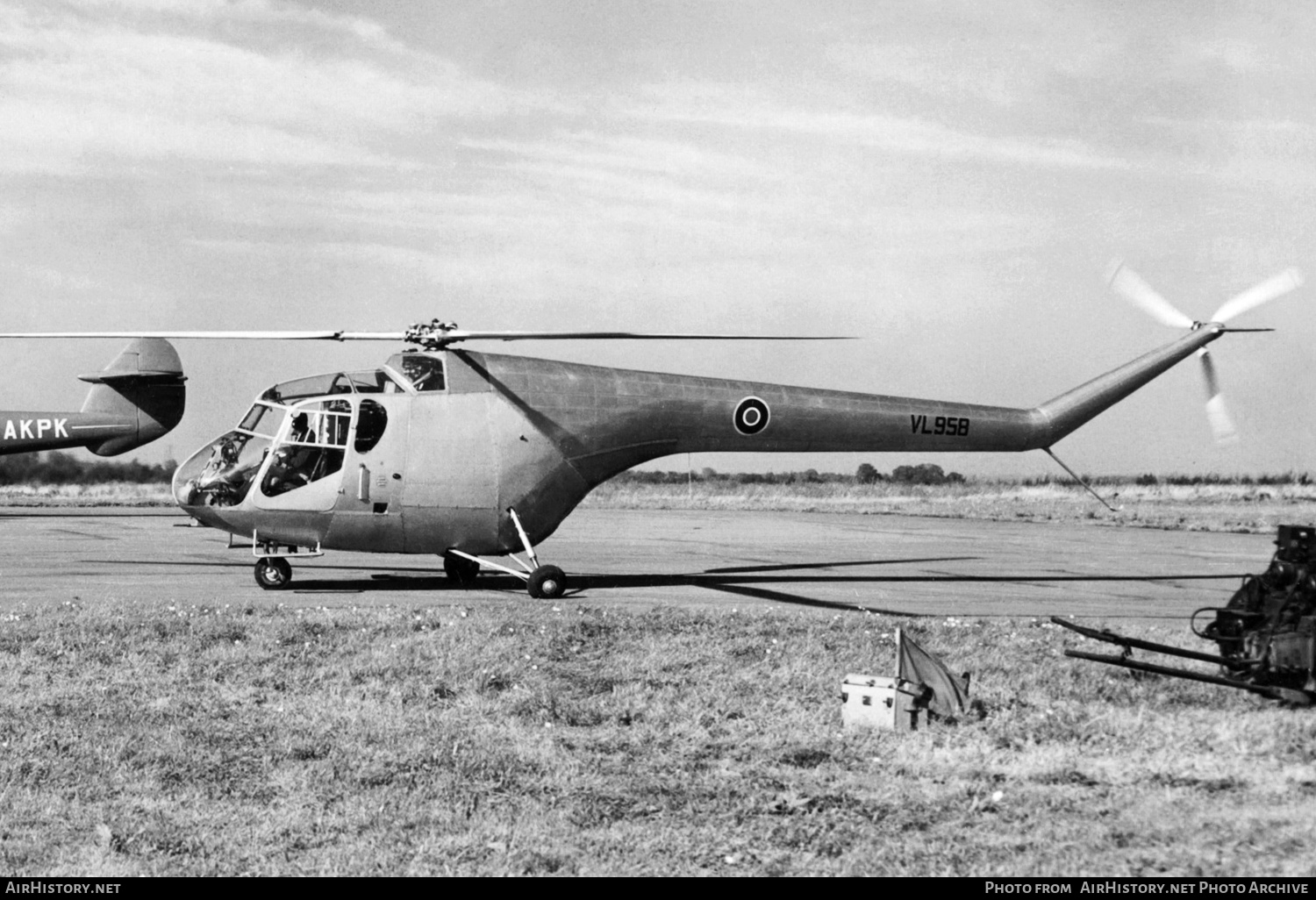 Aircraft Photo of VL958 | Bristol 171 Sycamore 1 | UK - Air Force | AirHistory.net #346206