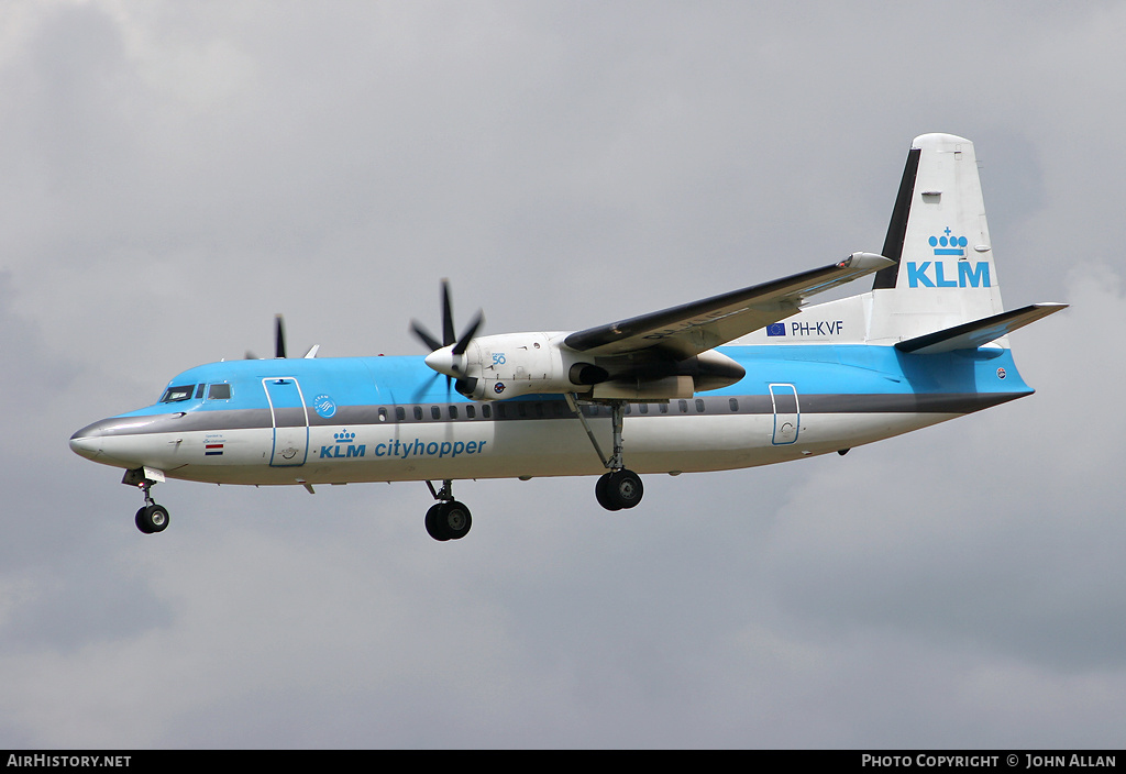 Aircraft Photo of PH-KVF | Fokker 50 | KLM Cityhopper | AirHistory.net #346213