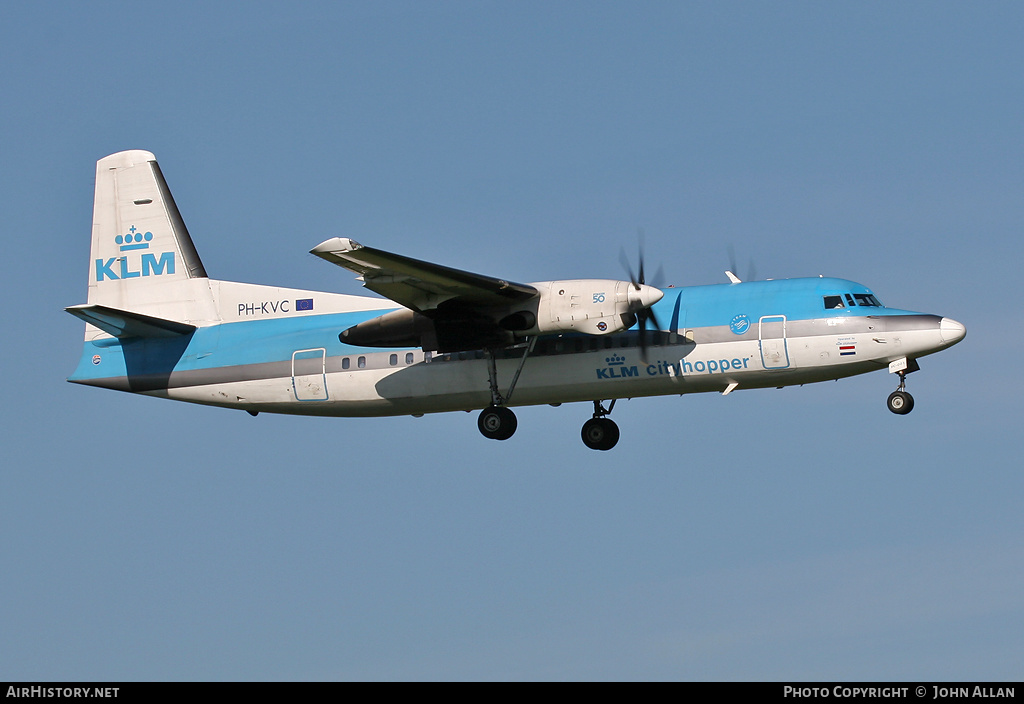 Aircraft Photo of PH-KVC | Fokker 50 | KLM Cityhopper | AirHistory.net #346219