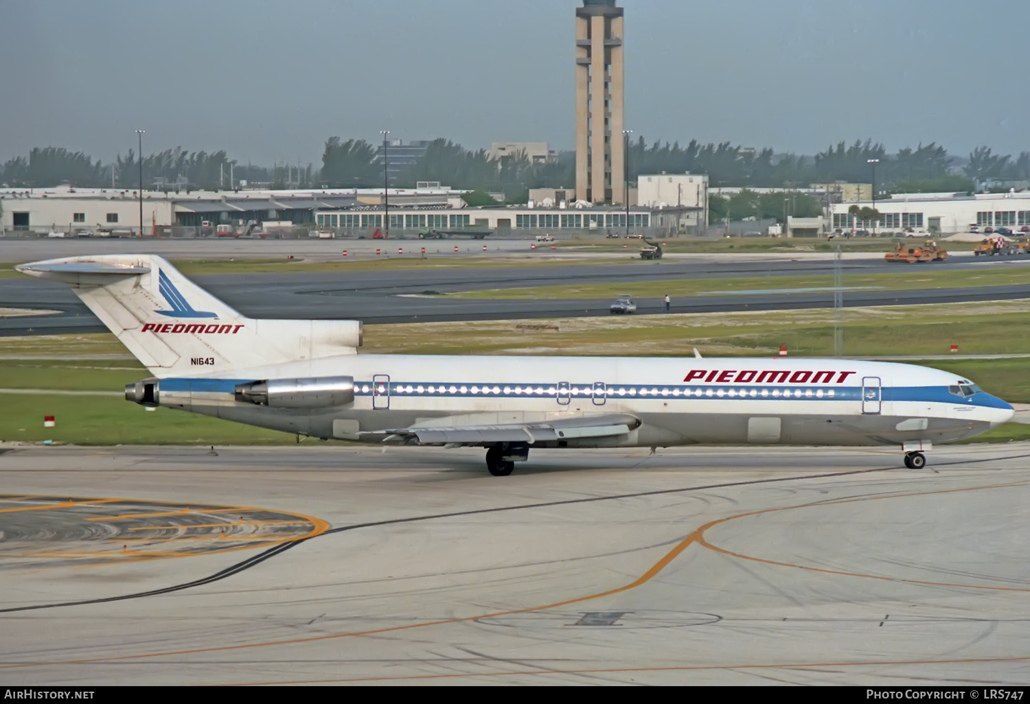 Aircraft Photo of N1643 | Boeing 727-295 | Piedmont Airlines | AirHistory.net #346283