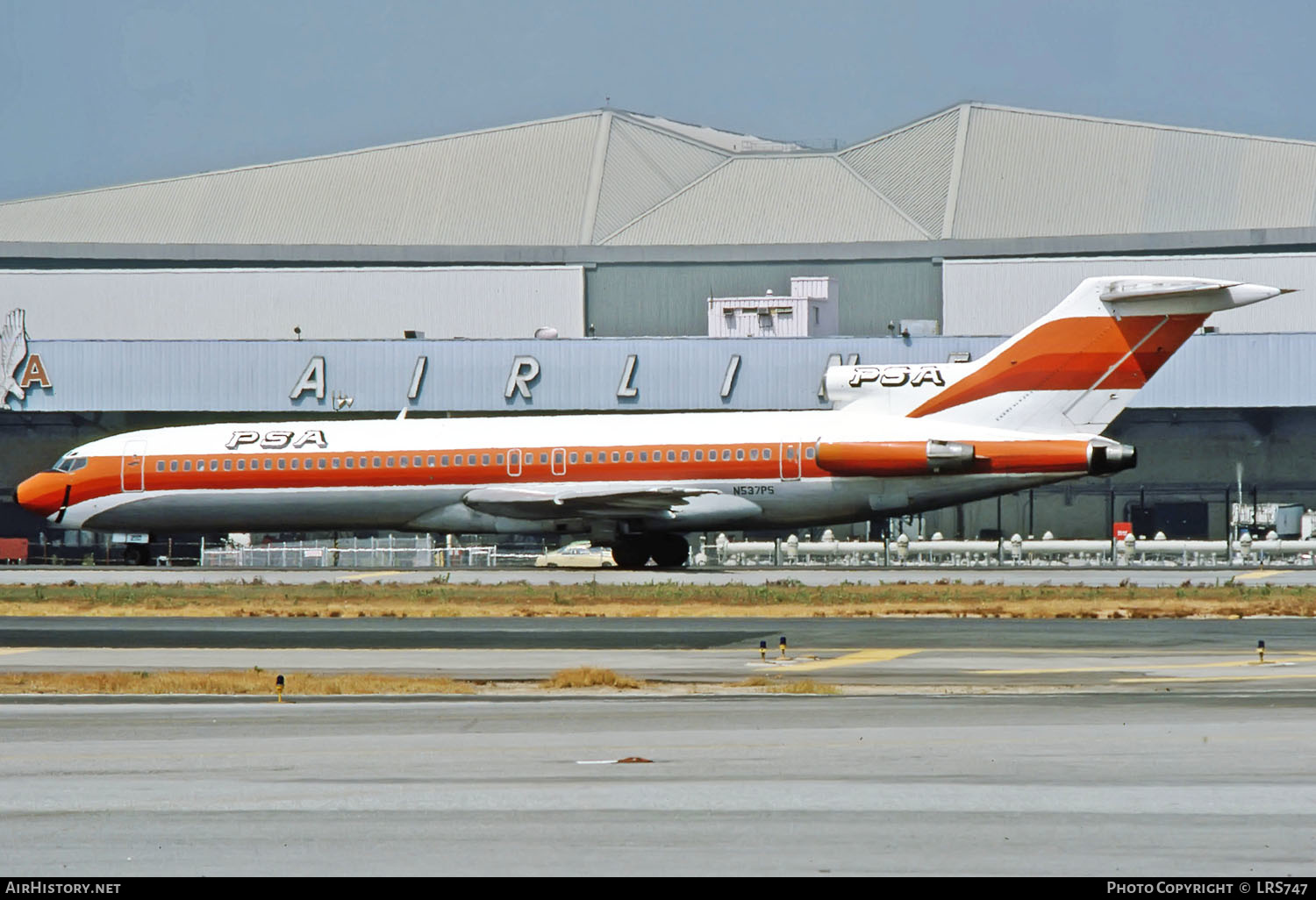 Aircraft Photo of N537PS | Boeing 727-214 | PSA - Pacific Southwest Airlines | AirHistory.net #346300