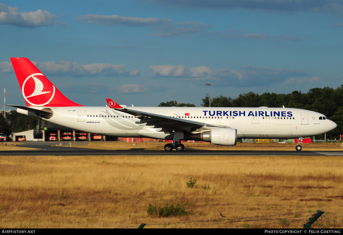 Aircraft Photo of TC-JND | Airbus A330-203 | Turkish Airlines | AirHistory.net #346371